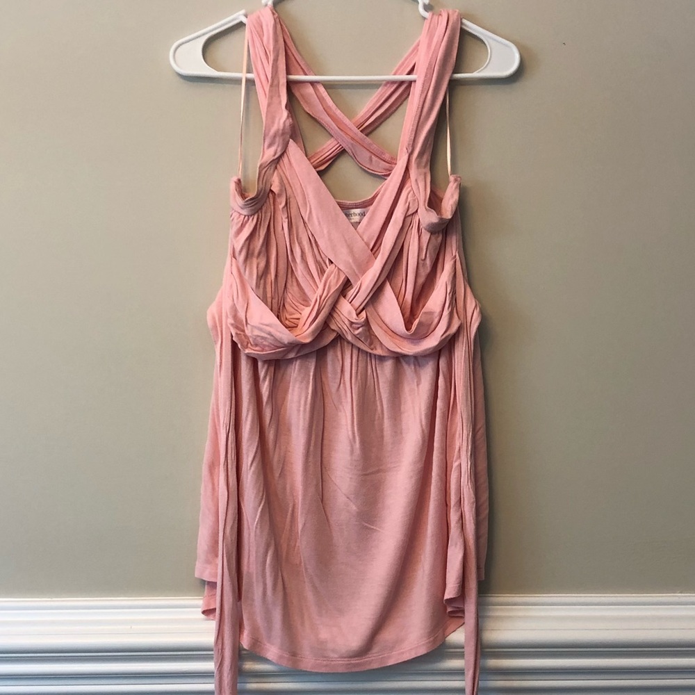 Motherhood Maternity Woven Cross Cross Tank